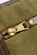 Classic Green Canvas & Leather Rifle Case - Padded Hunting Sleeve - Image 2