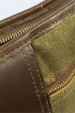 Classic Green Canvas & Leather Rifle Case - Padded Hunting Sleeve - Image 4