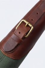 Reinforced Canvas & Leather Rifle Case with Webbing Shoulder Strap - Image 2