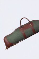 Reinforced Canvas & Leather Rifle Case with Webbing Shoulder Strap - Image 4