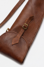 Slim-Fit Leather Shotgun Case with Brass Hardware – Hunting Sleeve - Image 2