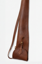 Slim-Fit Leather Shotgun Case with Brass Hardware – Hunting Sleeve - Image 3