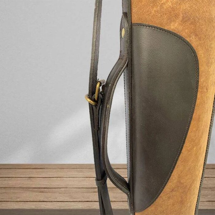 Leather Shotgun Slip Case Distressed Brown | Gift for Hunters - Image 6