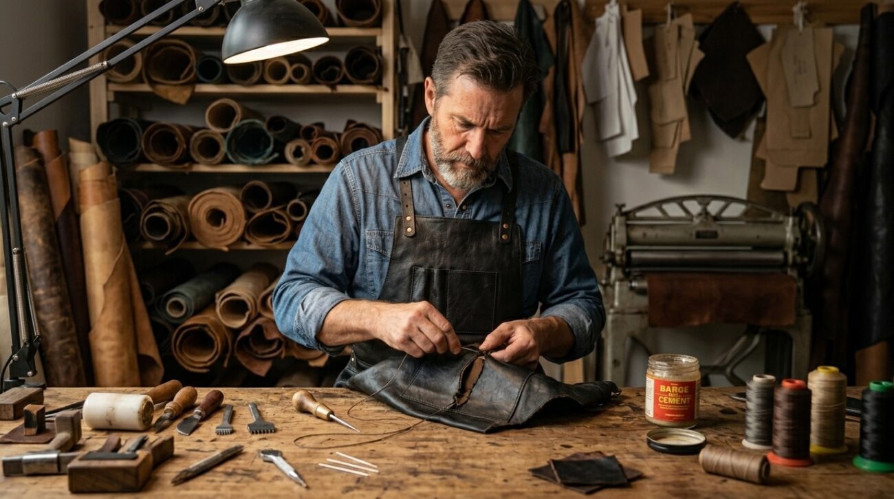 How to Repair a Torn Leather Apron: Easy Fixes for Damaged Shop Gear