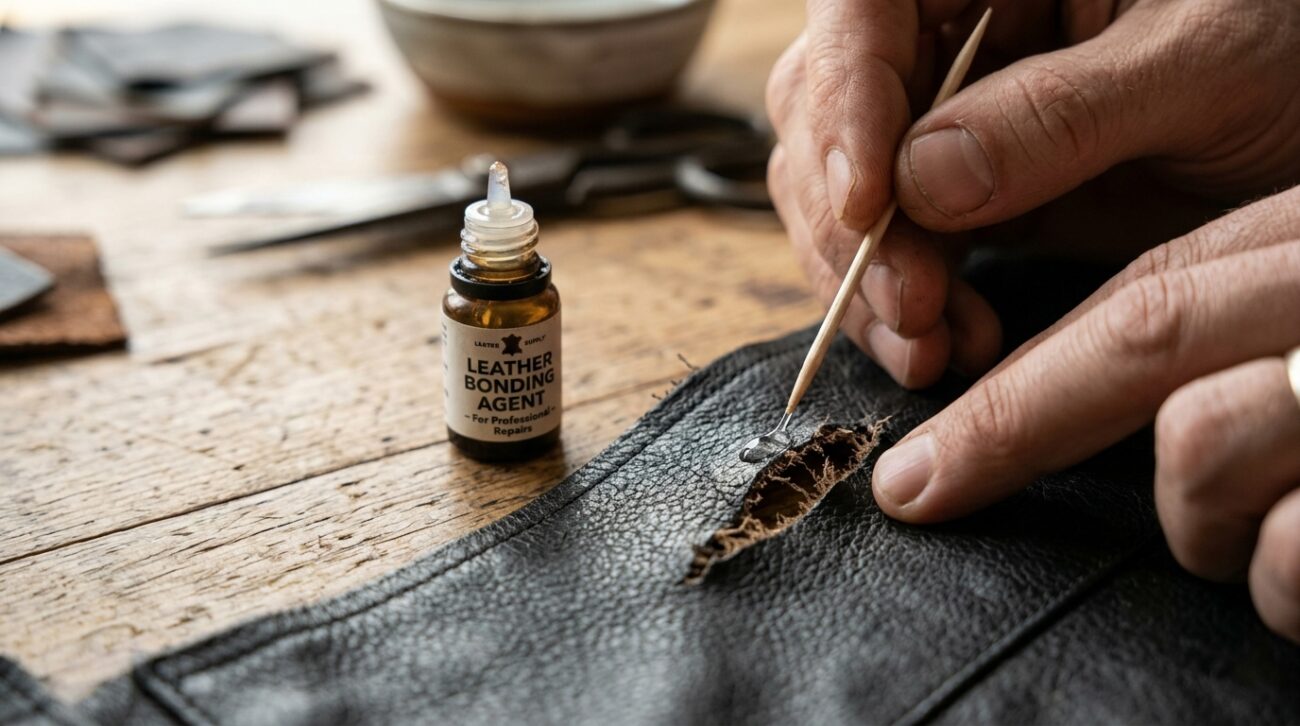 Use Leather Glue For Small Surface Tears