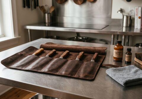 How to Clean and Maintain a Leather Knife Roll