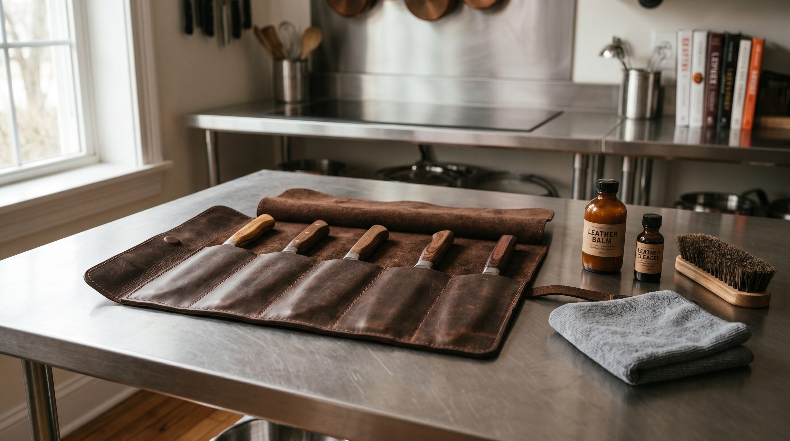 How to Clean and Maintain a Leather Knife Roll