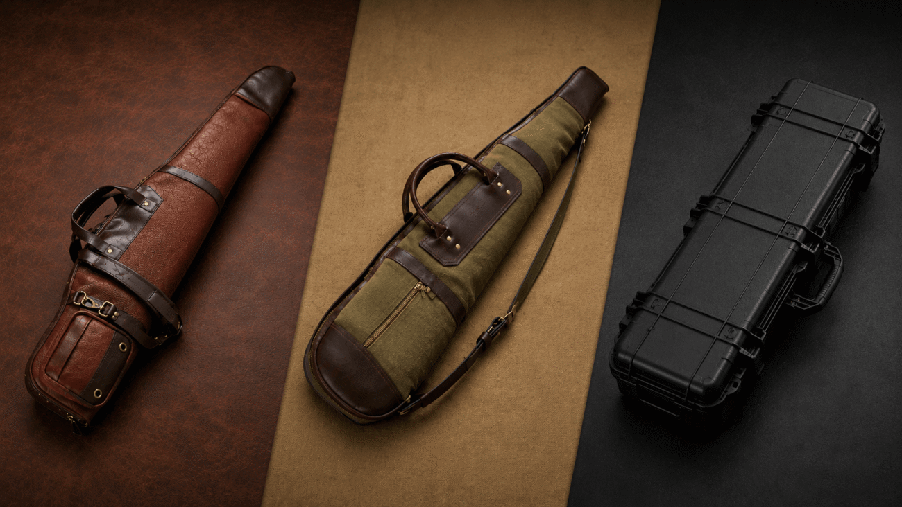 Leather, Canvas, or Synthetic Gun Cases