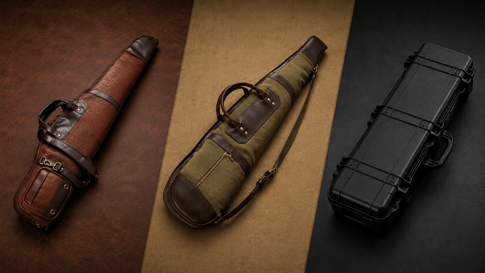 Leather, Canvas, or Synthetic Gun Cases