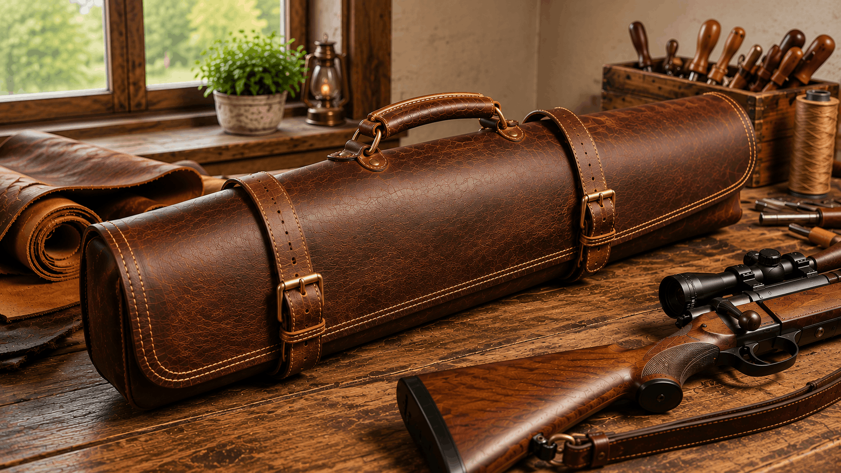 Why We Use Full-Grain Cowhide Leather for Our Gun Cases