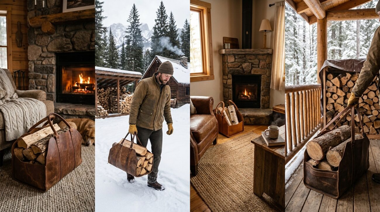 Cozy Firewood Carrier Ideas for Cabin Living